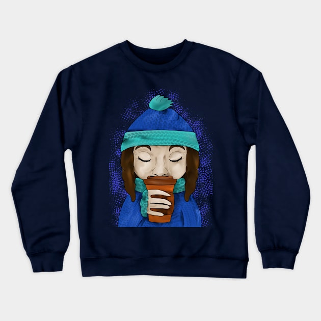 Winter girl Crewneck Sweatshirt by Antiope